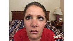 Brunette lisa white sucks on a big black cock Thumb