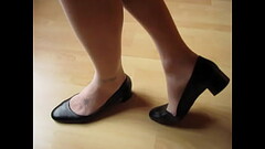 elegant black &quot_hoegl&quot_ pumps and nylons, shoeplay by Isabelle-Sandrine Thumb