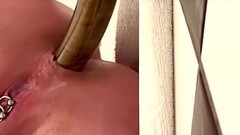 50cm Long Dildo Anal Masturbate with Sweet Orgasm and a lot Juice from my Pussy Thumb