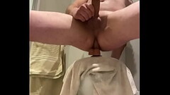 Hands free dildo anal cum Thumb