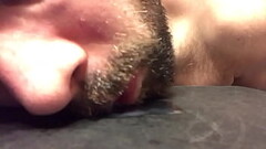 Playing with my cum before I swallow it Thumb