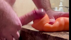 Mouthfucking fleshlight with mouth full of cum Thumb