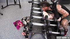 Shemale gym rat Lena Moon fucked in tight ass and enjoyed strangers cock Thumb