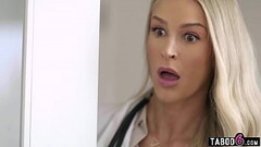 Hot blonde doctor Emma Hix finds a patient jerking off in her office and she needed to know more Thumb