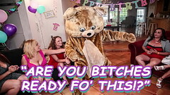 DANCING BEAR - Gang Of Slutty Bitches Going Crazy For Male Stripper Dick Thumb