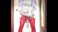 crossdressing sissy will not stop swallowing his own pee till he has swallowed some of your pee firs Thumb