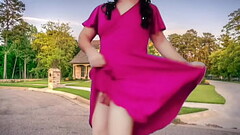 Neighbors watching me dancing sexy nude in the garden Thumb