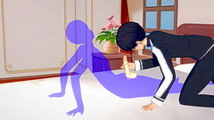Sword Art Online Yaoi - Kirito Handjob and anal with creampie - Sissy crossdress Japanese Asian Mang Thumb