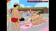 Desenho na Praia fazendo um Sexo Gay Thumb