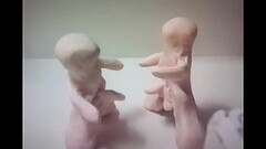 Two clay men playing and fucking animation stop motion by A55B4Nd1T. Thumb
