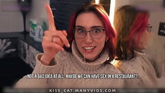 Kisscat Fucks at the Mirror Before Going to a Restaurant / Kisscat.xyz Thumb