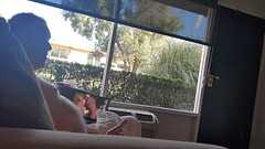 Public masturbation daylight motel window trying to get caught Thumb