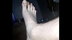 Boy show&#039_s big feet and soft cock Thumb