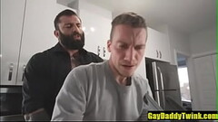 Markus Bareback his boy in the kitchen- GayDaddyTwink.com Thumb