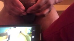 Jackson jerking his cock to XVideo guy has huge dic Thumb