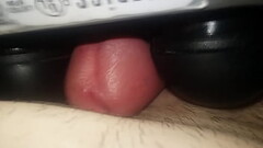 Back massager on my dick feels great! Thumb