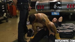 Two officers arrest a guy then fuck him (part 3) - gay porn Thumb