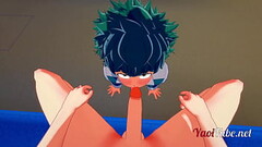Boku no Hero Academia Yaoi - Midoriya Izuku (Deku) and Uzumaki Having Sex in the underground Blowjob Thumb