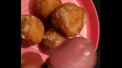 Cum covered donut holes are a nice treat. Thumb