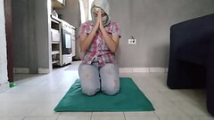 Real In Hijab And Jeans Praying And Then Masturbating Her Creamy Squirting Pussy To Orgasm Thumb