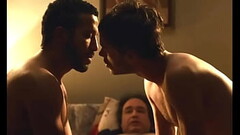 Éric Bernard and Félix Maritaud in a sexy andf hot gay kiss from movie Sauvage | GAYLAVIDA.COM Thumb