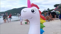 playing on the beach Thumb